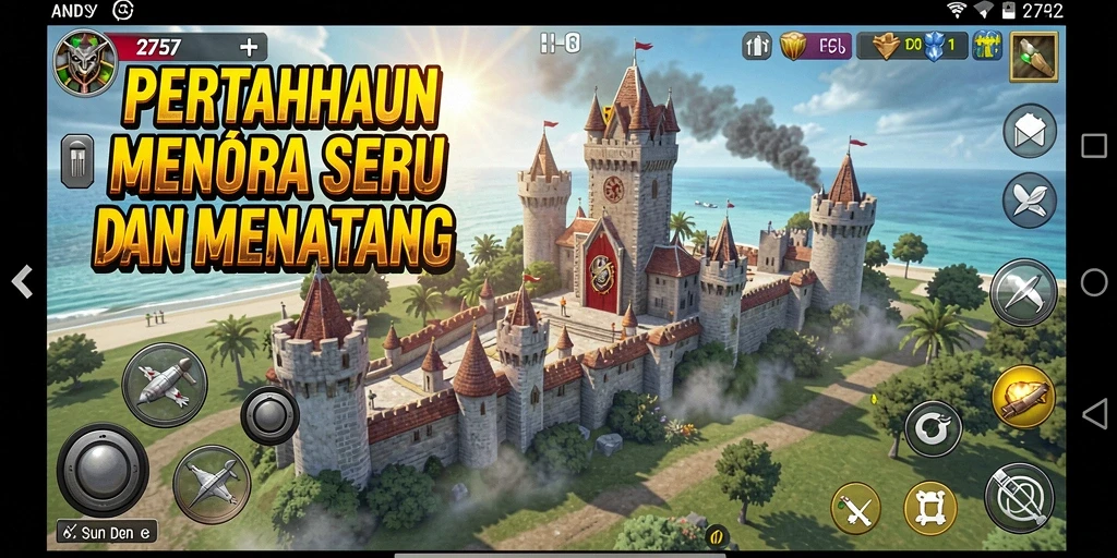 Gameplay seru dari Tower Defense 2757 yang menantang setiap strategi.