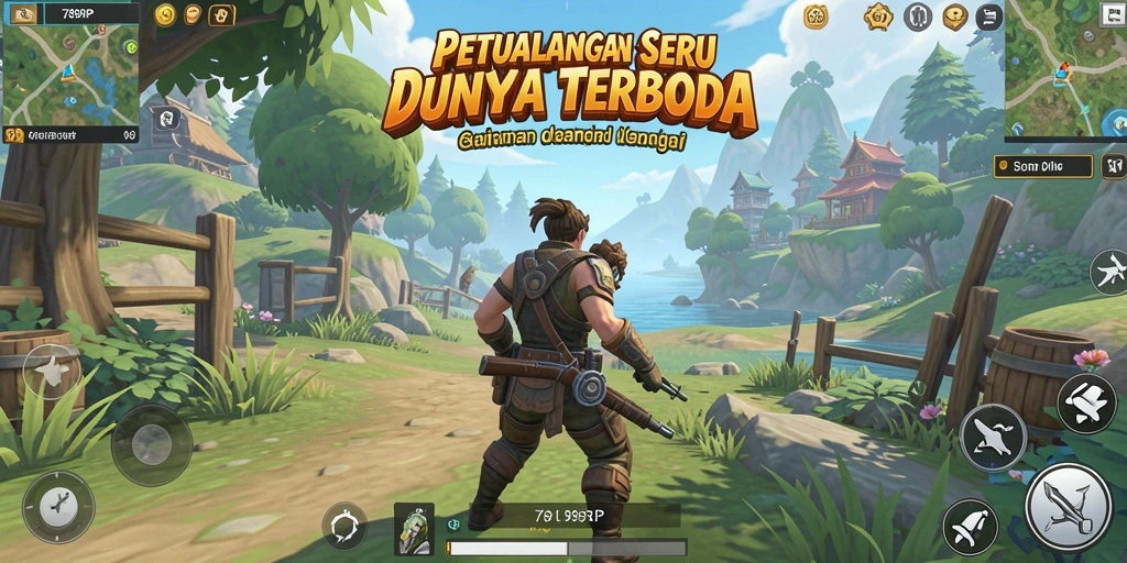Tampilan gameplay menakjubkan dari 789RP dalam dunia terbuka.