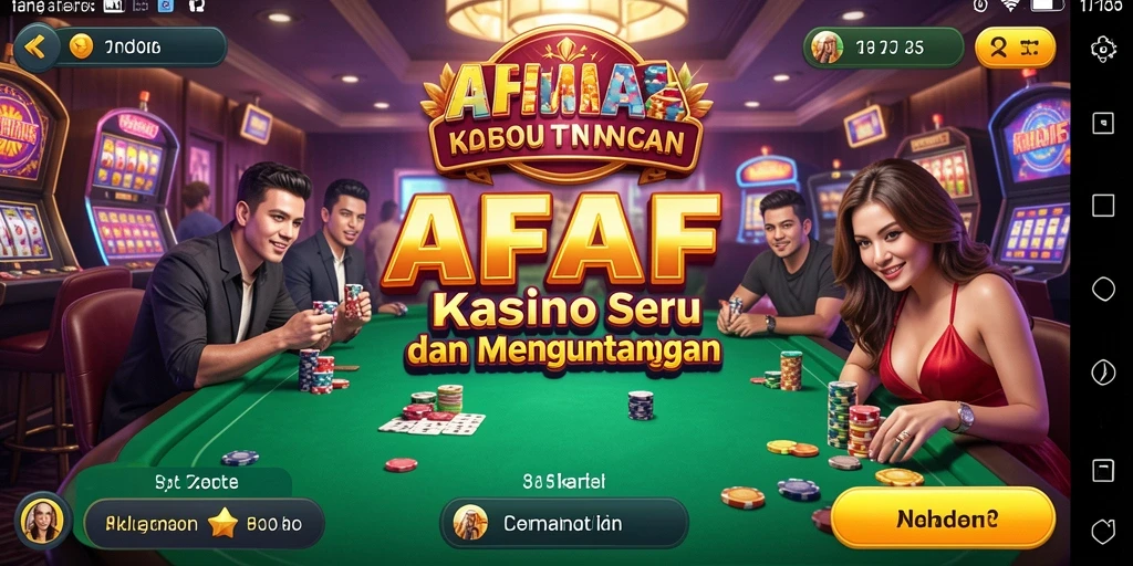 Tangkapan layar AFAF menunjukkan antarmuka permainan kasino yang menarik dan interaktif.