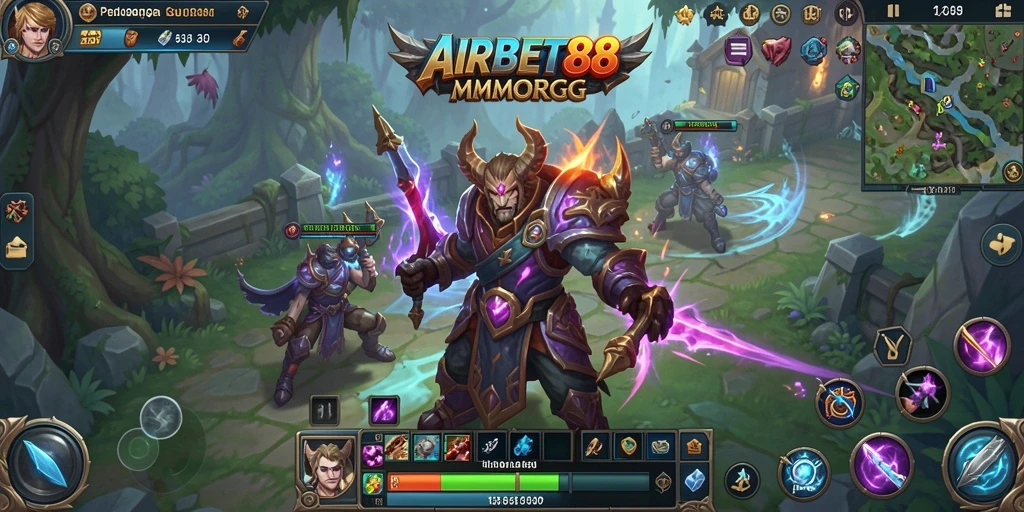 Tampilan seru dari permainan AIRBET88 dalam dunia MMORPG yang fantastis.