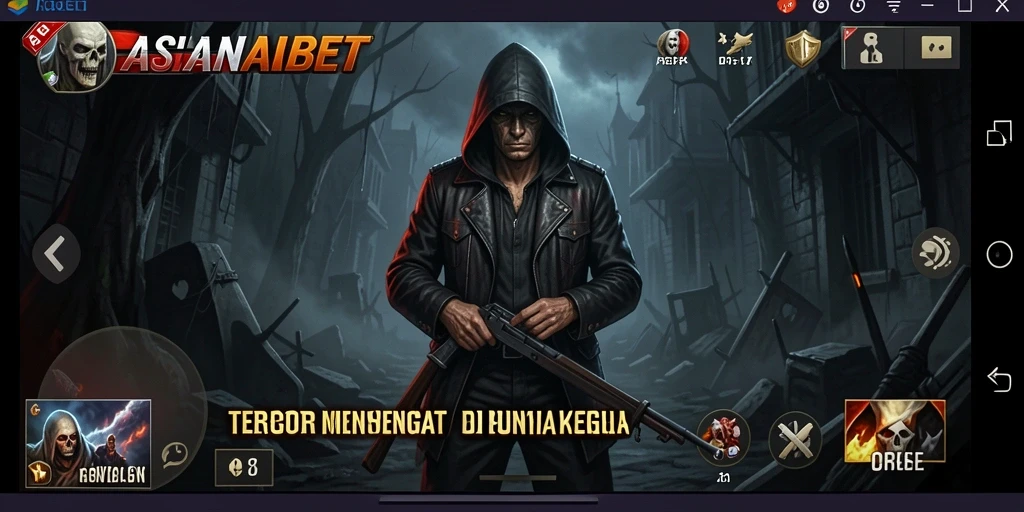 Screenshot gameplay ASIANABET menampilkan suasana Horror yang mencekam.