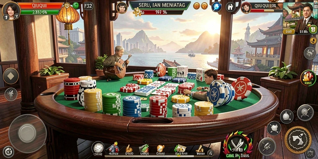 Tampilan gameplay seru di F32 QiuQiu.