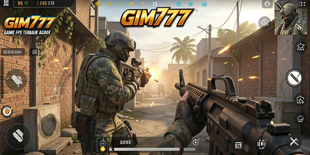 Tampilan gameplay GIM777 yang mendebarkan dengan aksi menembak yang intens.