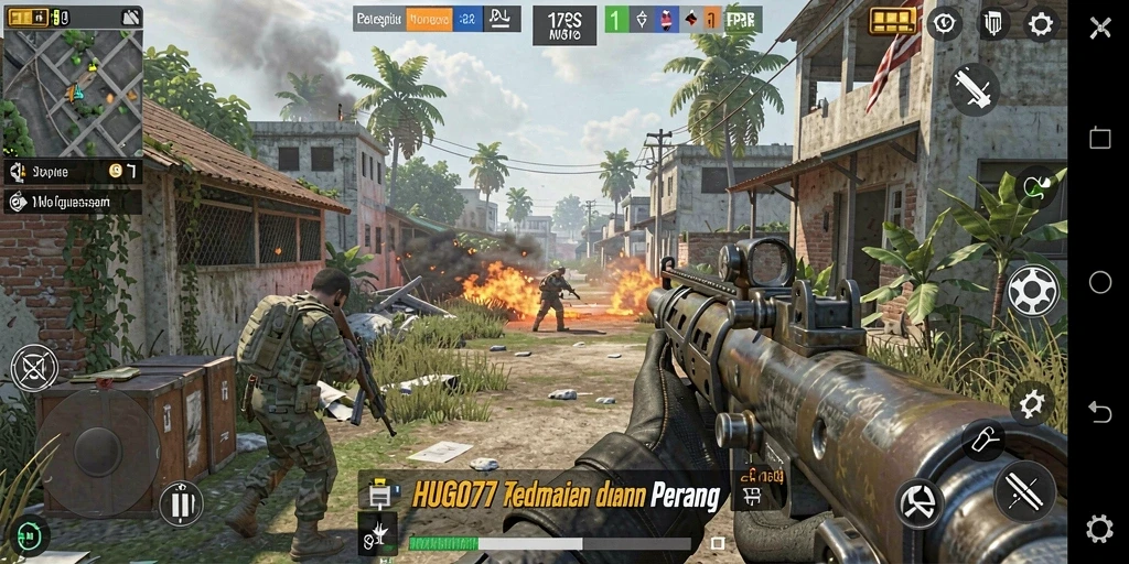 Tampilan epic dari gameplay HUGO77 yang mendebarkan dan penuh aksi.