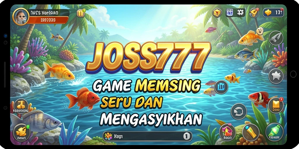 Screenshot JOSS777 menampilkan keseruan dalam menangkap ikan besar di alam virtual.