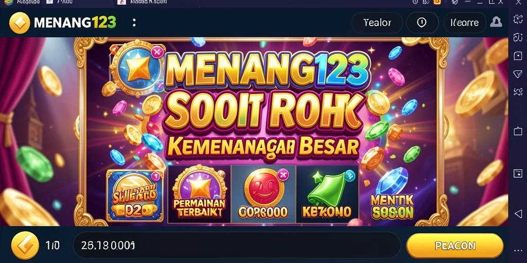 Tampilan dinamis dari gameplay Slot MENANG123 yang mengasyikkan.