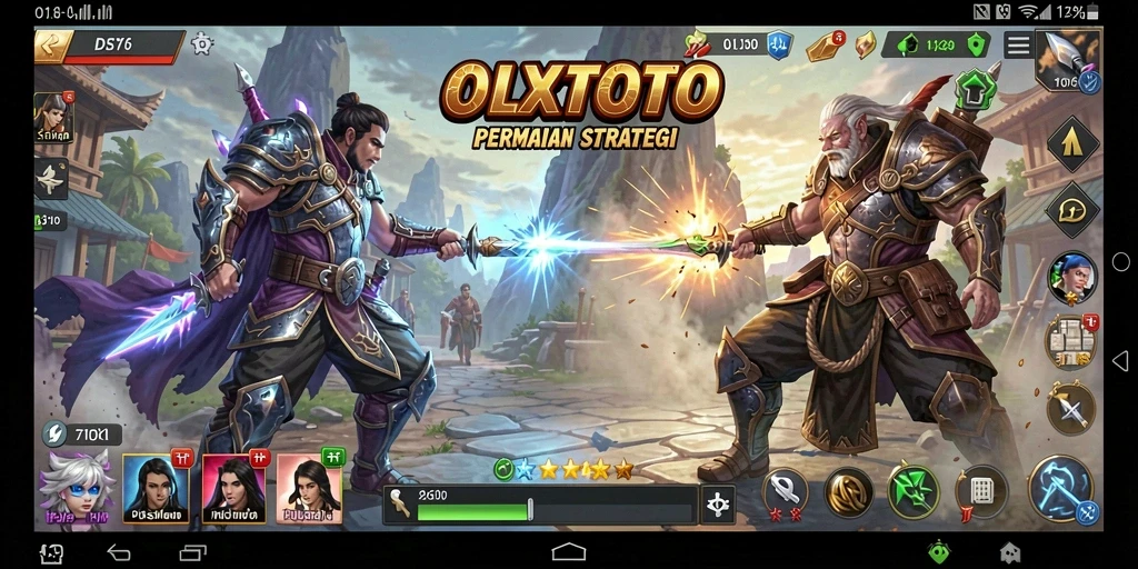 Tangkapan layar utama <strong>OLXTOTO</strong> menampilkan aksi strategi yang mendebarkan.
