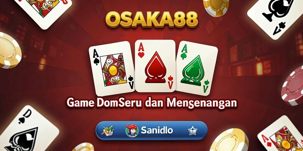 Tampilan gameplay seru OSAKA88 dengan berbagai mode Domino.