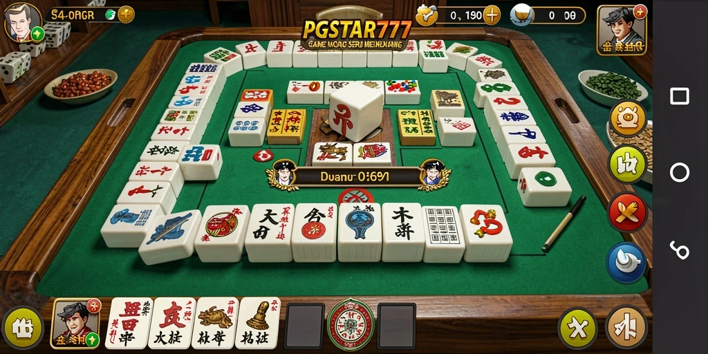Screenshot PGSTAR777 menampilkan gameplay yang mendebarkan dalam Mahjong.