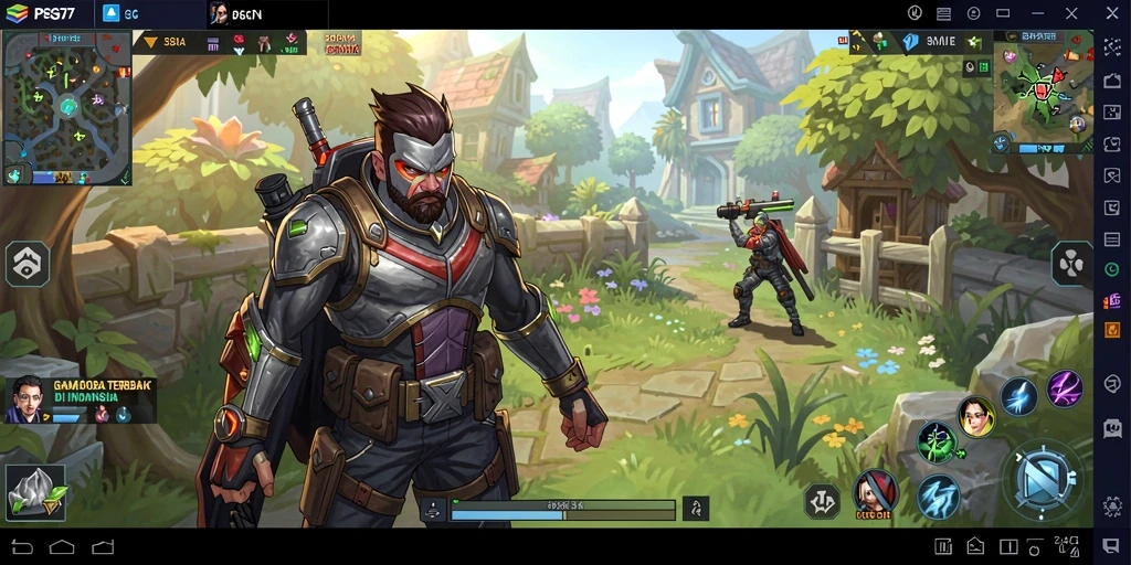 Tampilan menarik dari gameplay PSG77 dalam aksi MOBA.