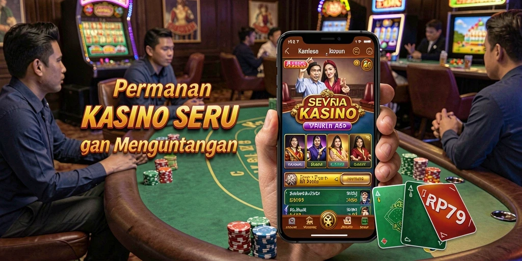 Screenshot utama RP79 menampilkan gameplay Kasino yang mengasyikkan dan interaktif.