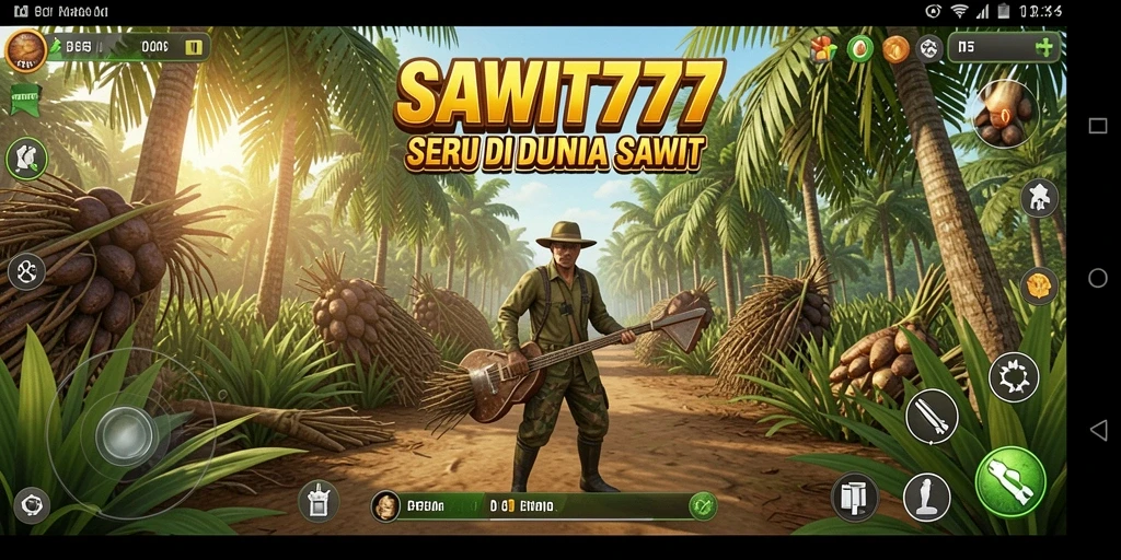 Tampilan gameplay yang mendebarkan dari SAWIT777 di dunia sawit.