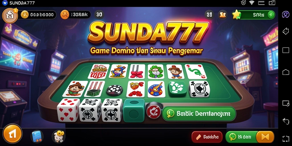 Tangkapan layar SUNDA777 menunjukkan suasana kompetisi Domino yang seru.