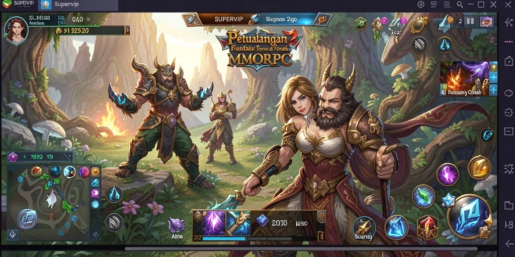 Gameplay seru dalam SUPERVIP dengan grafis menawan.