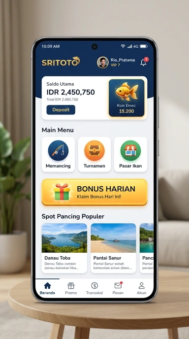 Sistem kategori aplikasi yang rapi dalam sritoto memudahkan pencarian.